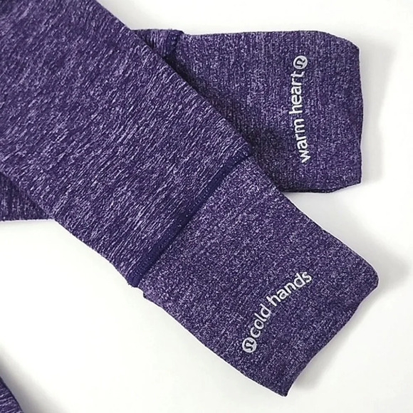 Lululemon Run Inspire Pullover 1/2 Zip Heather Lolo Purple Long Sleeves Size 6 - Picture 5 of 14